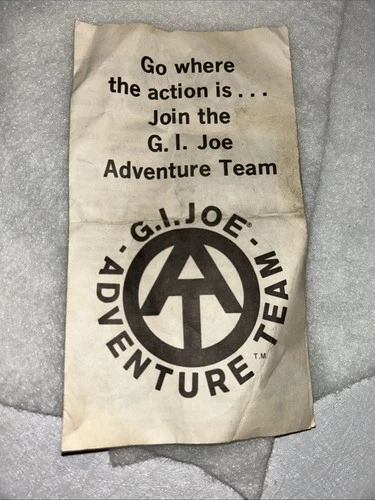 Vintage GI JOE ADVENTURE TEAM 1971 MEMBERSHIP APPLICATION ORIGINAL (G26)