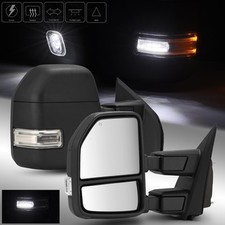Fit 2021-2023 Ford F150 Power Heated Pair Towing Mirrors Turn Signal BSM
