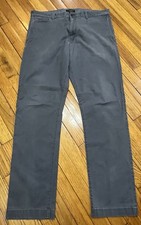 Banana Republic Fulton Skinny Chino Pants Men's Size 36X34 Gray Stretch