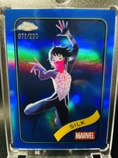 2025 Topps Chrome Marvel Silk Spider #108 SSP Blue Holofoil /299