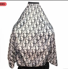 Professional Salon Barber Hair Stylist Cape White Black Hair Cutting Gown