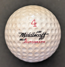 vtg - CARY MIDDLECOFF AUTOGRAPH - Signature golf ball - Wilson - Vulcanized