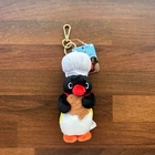 Pingu Cook  Plush Type Bag Charm KeyRing Key chain Accessory Cute Penguin