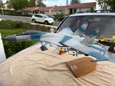 1/18? RUSSIAN AIR FORCE Sukhoi  SU-35 Resin Desk Model VERY LARGE  Very Rare