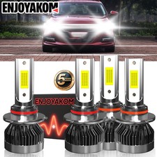 For Honda Accord 1990-2012 Car Led Headlights Kit High Low Beam Bulbs 6000k 4x For Honda Accord 1990-2012 Car Led Headlights Kit High Low Beam Bulbs 6000k 4x