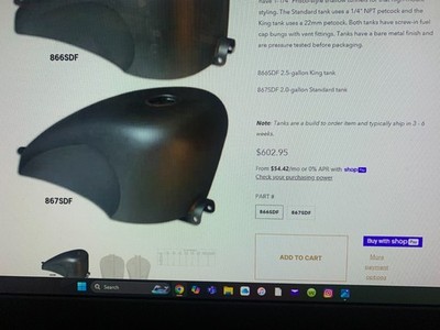 Lower price! Paughco Frisco Peanut Gas Tank Dished