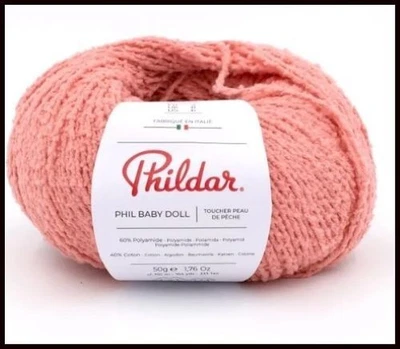1 pelote DE LAINE phil BABY DOLL BLUSH neuves - Photo 1/4