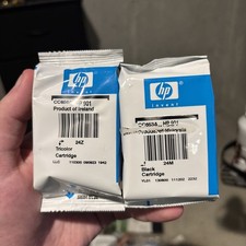 HP 901 2 Ink Cartridges Black Tri-color - New Sealed
