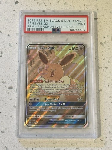 Eevee GX Special Collection Promo #SM233 Full Art PSA 9