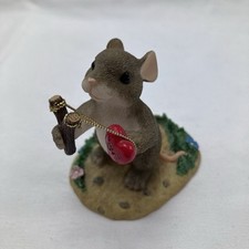 Charming Tails Give Love A Shot 84/109 Fitz & Floyd Ornament Mice Mouse Figurine
