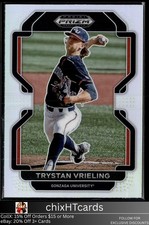 Trystan Vrieling 2022 Panini Prizm Draft Picks Silver #PDP100 Gonzaga Bulldogs