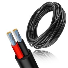 22 Gauge 2 Conductor Electrical Wire, 32.8FT Low Voltage 22/2 Tinned Copper W...