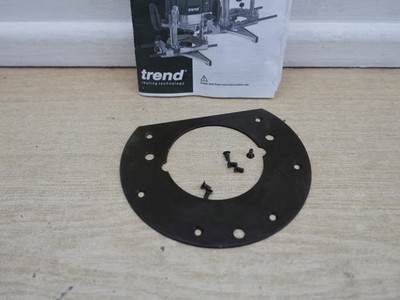 Gebrauchte Trend WP-T10/080 PHENOLSCHIEBER GRUNDPLATTE & SCHRAUBEN FÜR t10 FRÄSE