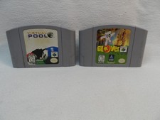 2 Nintendo 64 Game Cartridges Only Glover & Virtual Pool Untested