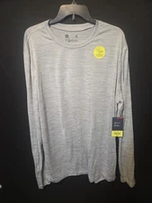 Xersion Mens Xl Running Shirt Gray New With Tags Quick Dry Temp Control 