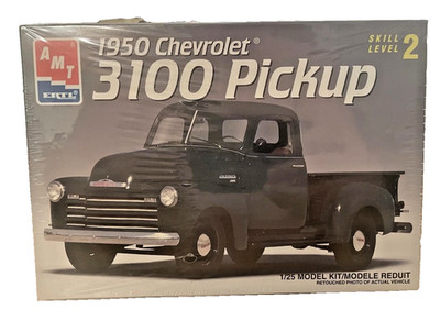 VTG. 1994 AMT ERTL 1:25 SCALE '' 1950 CHEVROLET 3100 PICKUP '' PLASTIC KIT 6437
