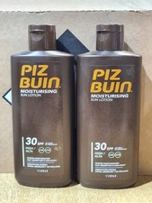 2X Piz Buin Moisturising Sun Lotion SPF30, Fast Absorption, Non Sticky 200ml 39.98 per litre