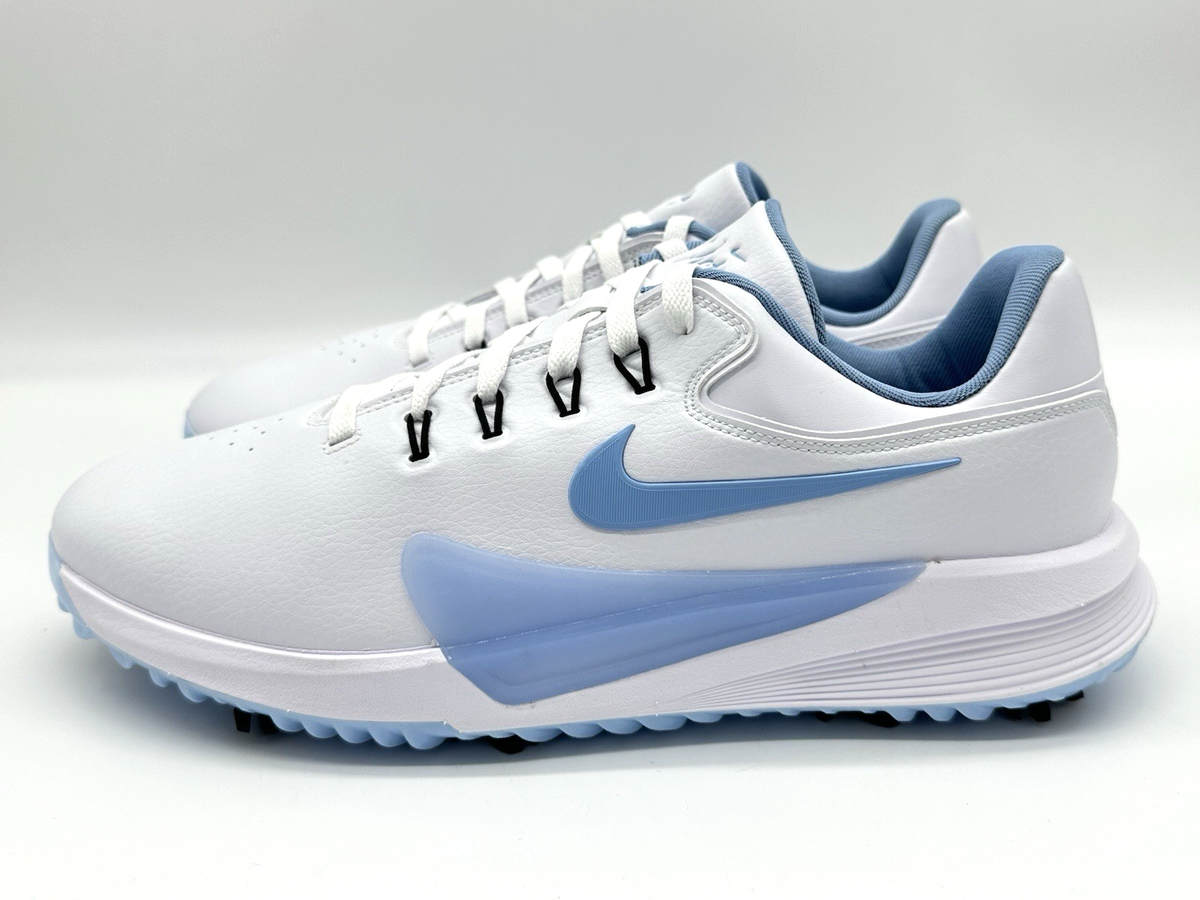 Nike ￼Vitory Pro(Nike Golf) Nike Victory Pro 4 Men's Size 8.5 White Blue Golf Shoes Spikes