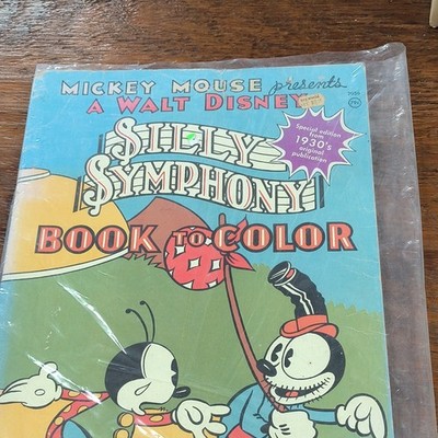 Disney Silly Symphony Mickey Mouse Book to Color Whitman 1932 & 1934