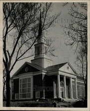 1958 Press Photo Exterior of Allison Methodist Church in Dickinson, Pennsylvania