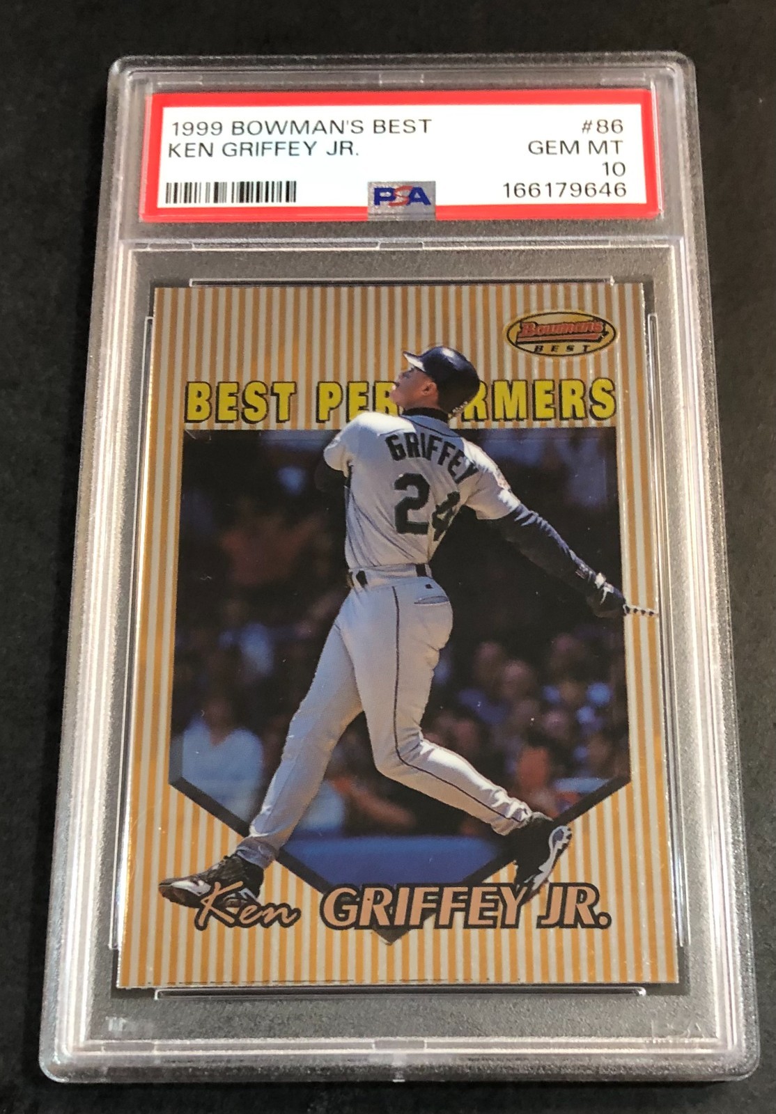 1999 Bowman's Best Ken Griffey Jr. #86 PSA 10 GEM MINT! JUST GRADED! POP 28!!! view 3