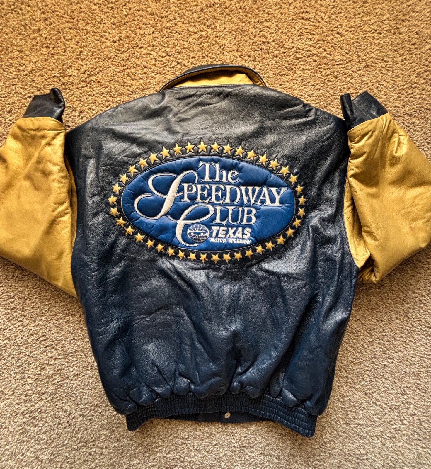 Vintage Jeff Hamilton Texas Motor Speedway Leather Jacket Limited Edition Large