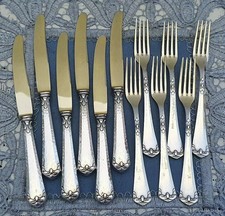 Traumhaftes Silberbesteck Obst BSF Modell 87 Jugendstil für 6 Personen
