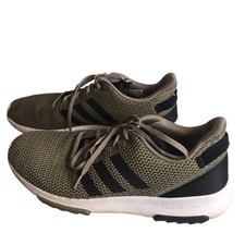 Adidas Cloudfoam Shoes Mens Size 12 Green Black Running Sneakers Mesh Athletic