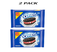 2 PACK OREO Mega Stuf Chocolate Sandwich Cookies, Family Size, 17.6 oz.