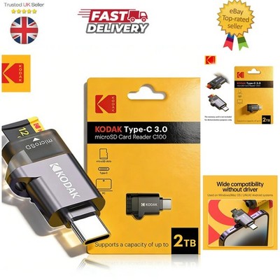 Typ-C Lesegerät - USB Typ-C Kartenleser 2TB - kompatibel mit microSD - Kodak