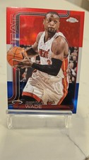 2025-26 Topps Chrome - Dwyane Wade #241 Red White & Blue Refractor 🔥Heat