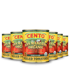 Cento Organic Certified San Marzano Whole Peeled Tomatoes, 28 Oz Pack of 6