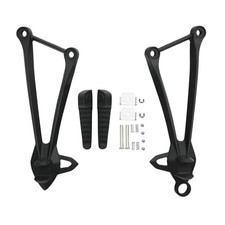 Sand Black Passenger Footpegs Bracket Fits for Kawasaki Ninja ZX10R 08-10 ZX6R