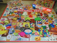 White Mountain National Days 1000 Piece Jigsaw Puzzle Complete