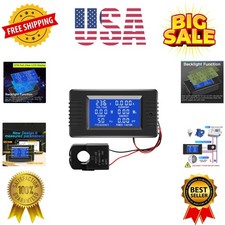 AC Current Voltage Amperage Power Energy Panel Meter LCD Digital Display Amme...
