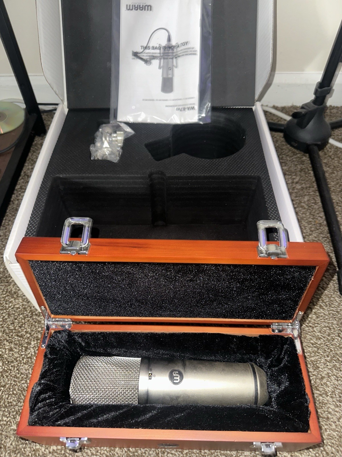 Warm Audio WA-87 R2 Condenser Microphone, Large Diaphragm, Vintage Style, Nickel