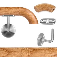 Deutsche Eiche Holzhandlauf Ø 42,4 mm Holz Handlauf Geländer Wandhandlauf