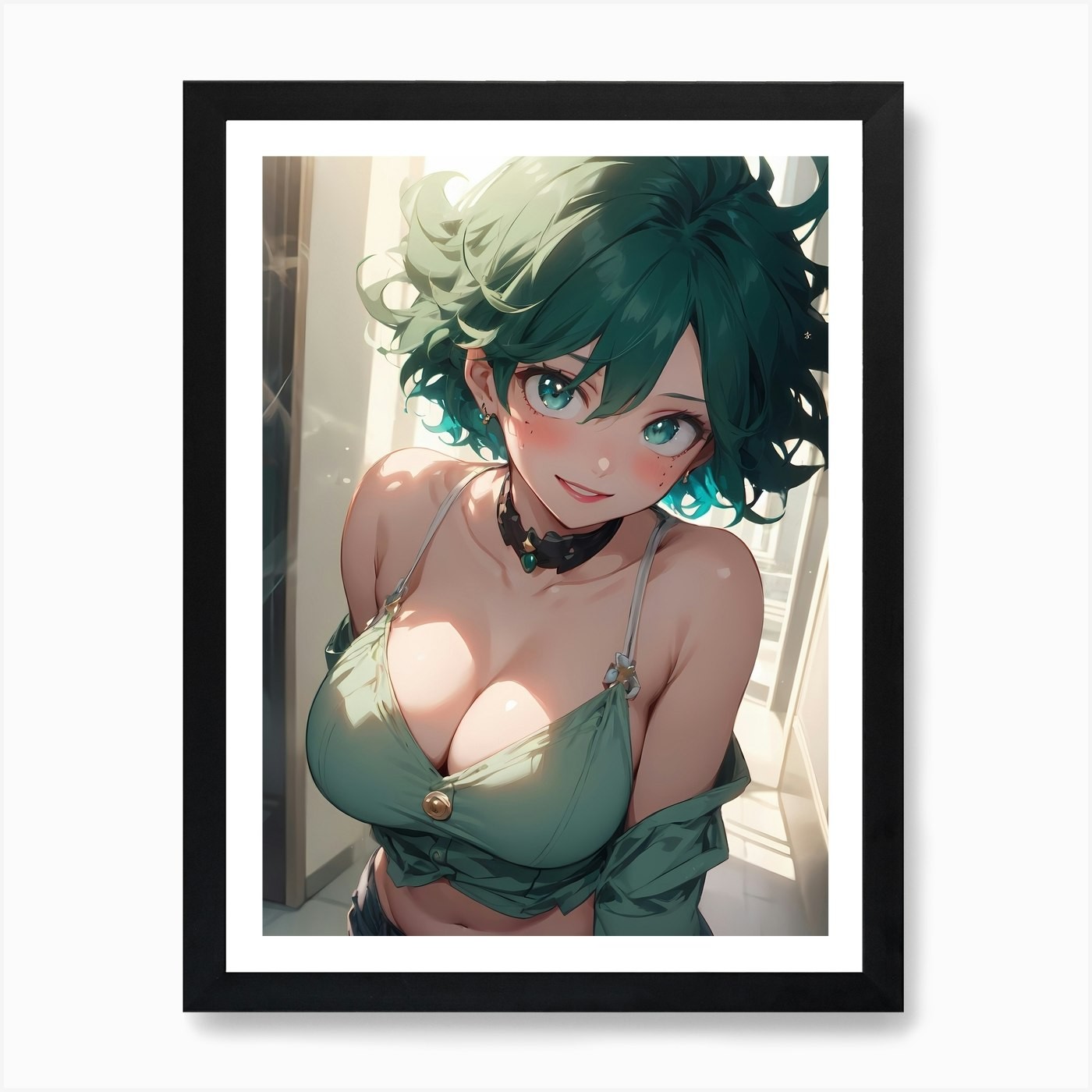 My Hero Academia Izuku Midoriya (De Framed Wall Art Poster Canvas Print Picture
