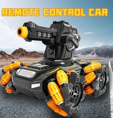 RC Stunt Tank Car 2.4G Ferngesteuertes 4WD Drift Fahrzeug mit Wasserbomben Shooter 