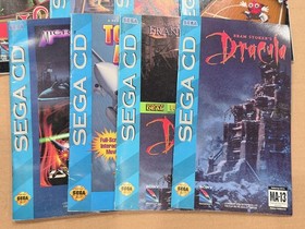 Sega CD 8 Manual Lot Dracula Hook Ground Zero Texas Bouncers Microcosm Rare