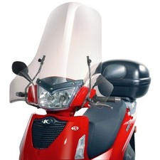 GIVI Windschild transparent, 640 mm hoch, 710 mm breit für Kymco People S 50-200