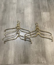 Lot Of 7 Solid Brass Clothes Hanger Antique ,Vintage Bridal Dress Hanger