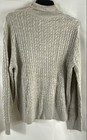 COS Grey Cable Knit 100% Wool Mock Neck Regular Fit Sweater Sz S NWT — photo 2