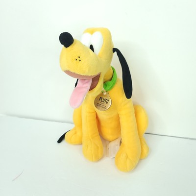 Disney Store Pluto 11'' Plush Stuffed Tag if found please return to Mickey Mouse