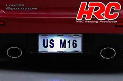 HRC Racing Lichtset 1/10 TC/Drift Scale LED Nummerplate mit LED Unit Set / HRC87
