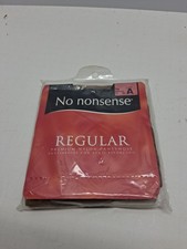 No Nonsense Regular Pantyhose Size A Tan Reinforced Toe
