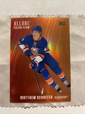 2025-26 Upper Deck Allure Color Flow Red-Orange Matthew Schaefer RC Rookie #CFMS
