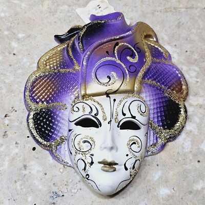 La Maschera Del Galeone Venetian Hand Painted Mask Made in Venezia Italy Venice 
