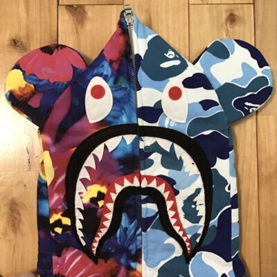 BAPE × Mika Ninagawa BE@R Shark full zip hoodie ABC camo A BAPE × Mika Ninagawa BE@R Shark full zip hoodie ABC camo A