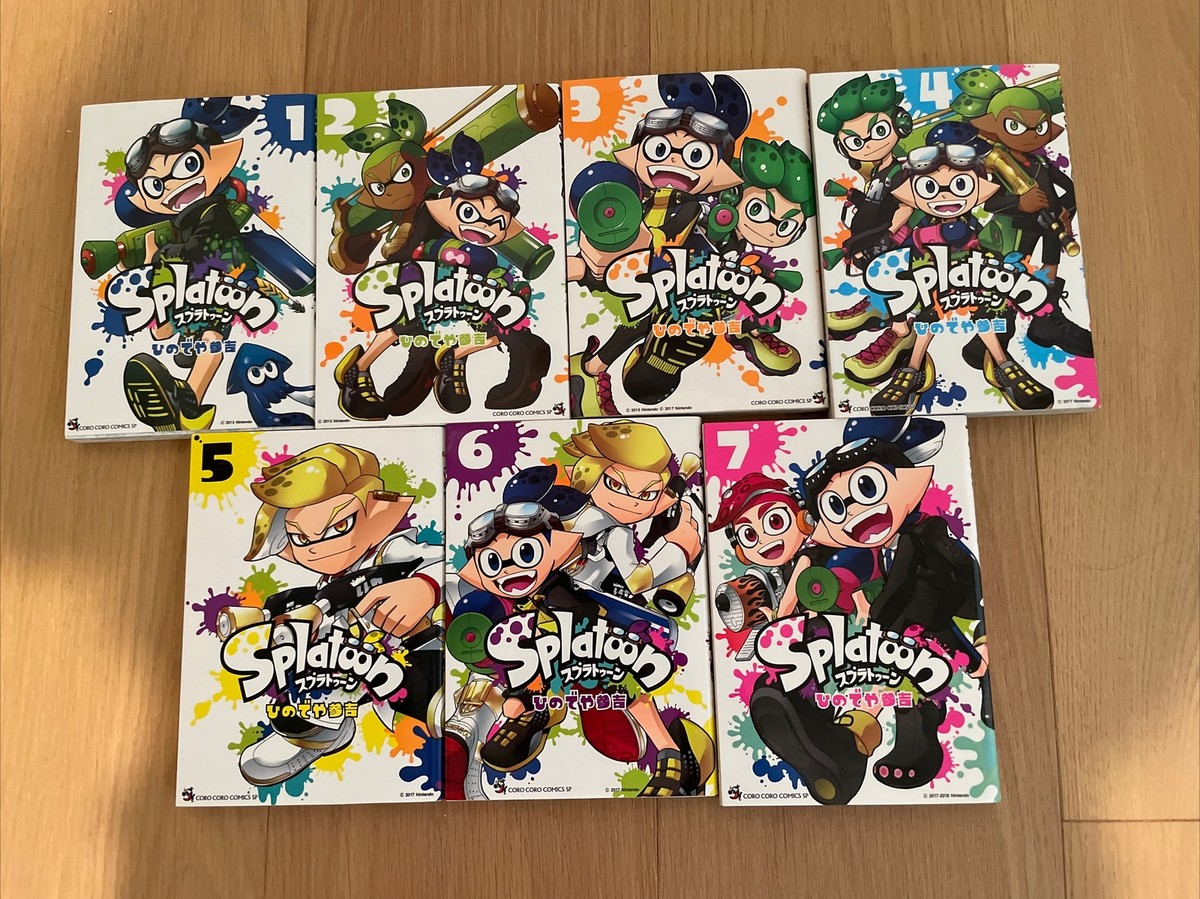 Splatoon Vol.1-7 Set Manga Japanese Comics Sankichi Hinodeya